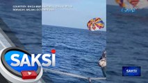 Magkasintahang turista sa Boracay, bumagsak sa dagat sa gitna ng parasailing | Saksi
