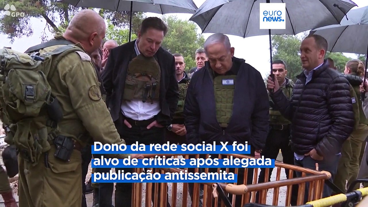 Elon Musk visita Israel após polémica sobre antissemitismo