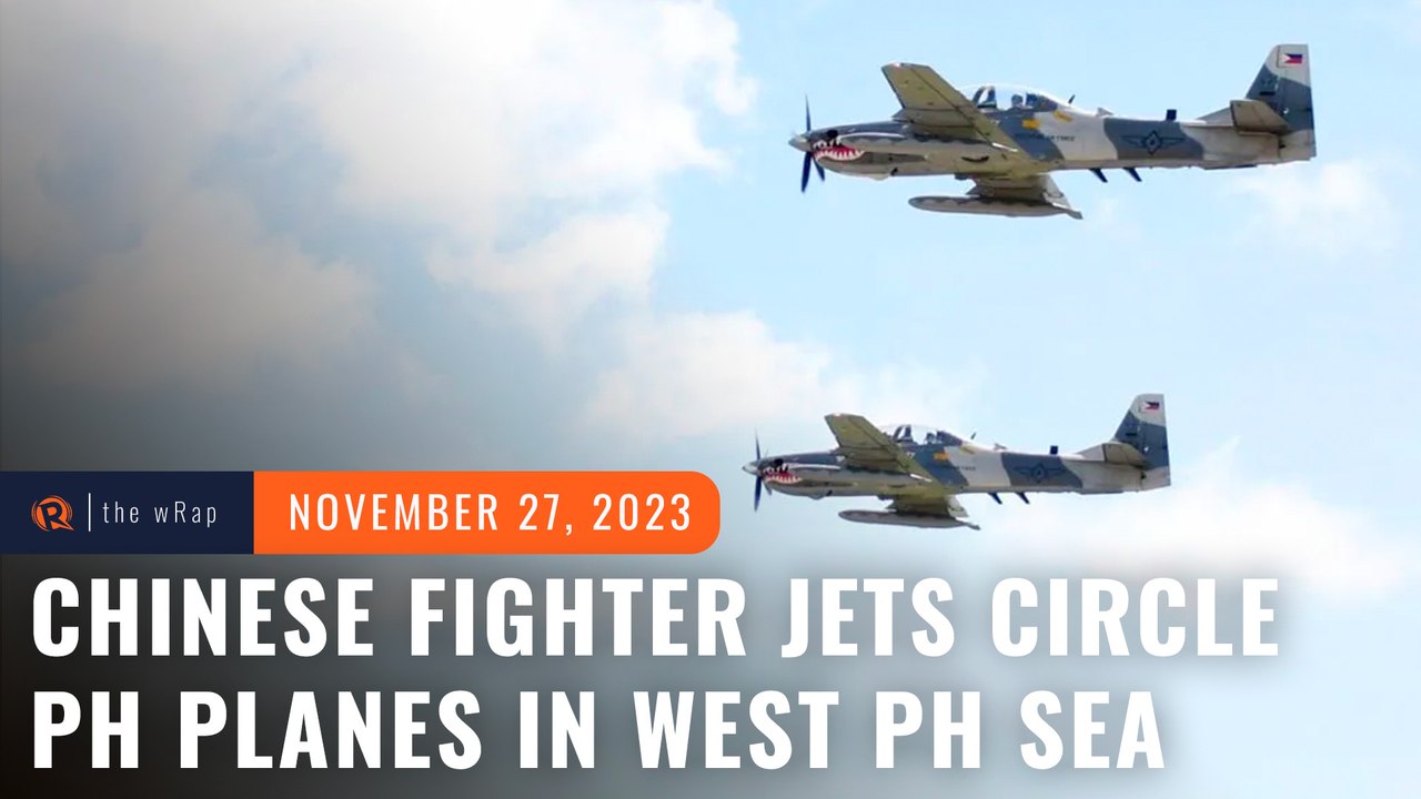 Chinese fighter jets circled PH planes in West...