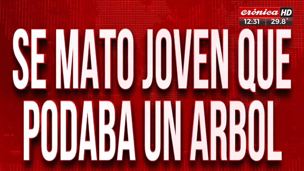 Murió joven que podaba un árbol: policía que lo auxiliaba cayó de la ambulancia y está grave