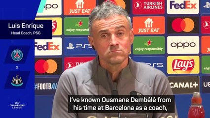 Dembele one of the best wingers in the world - Enrique