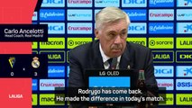 Ancelotti praises two-goal Rodrygo as Real Madrid go top