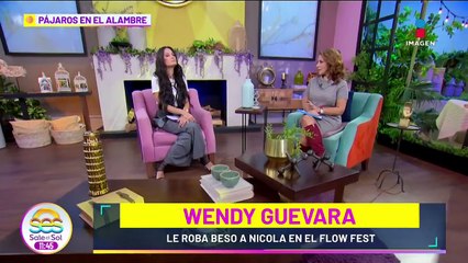 Wendy Guevara le ROBA beso a Nicola en el Flow Fest 2023