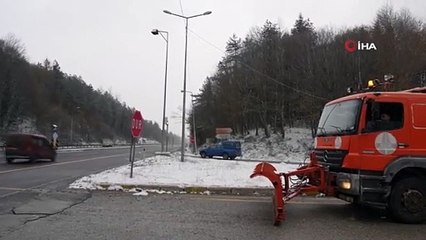 Bolu Dağı'nda Kar Yağışı Etkili