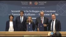 Lazio, da patto con Governo oltre 1,2 mld per sviluppo e coesione