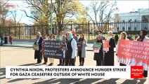 Cynthia Nixon, Activists Launch Hunger Strike Calling For Gaza Ceasefire In Israel-Hamas War