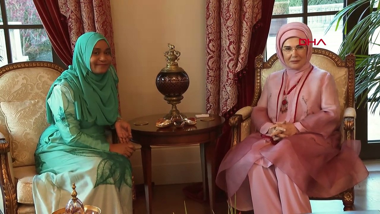 Emine Erdoğan, Maldivler Cumhurbaşkanı Muizzu'nun eşi Sajidha Mohamed ile görüştü
