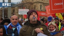 Sindicatos checos piden en Praga al Gobierno que no ignore  diálogo social