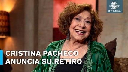 Cristina Pacheco dice adiós a Canal Once por "graves problemas de salud"