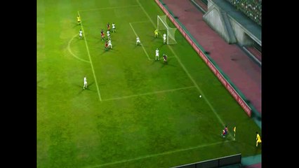 PES | An amazing goal for Barcelona from a powerful shot in the air