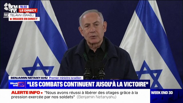 Benjamin Netanyahu, aux pays alliés d'Israël: Vous êtes nos alliés pour l'annihilation du Hamas