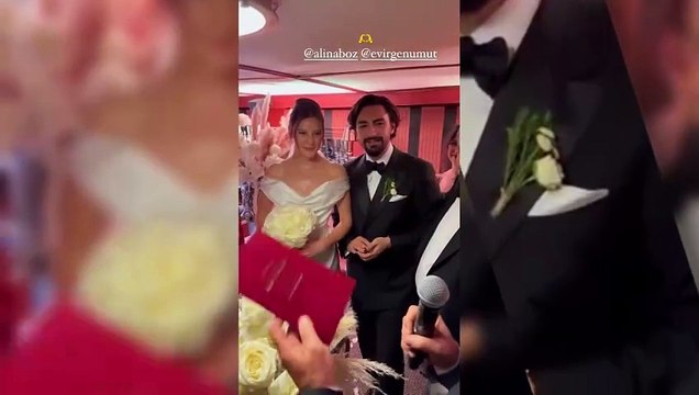 Alina Boz ile Umut Evirgen evlendi! Fatih Terim nikah şahidi oldu