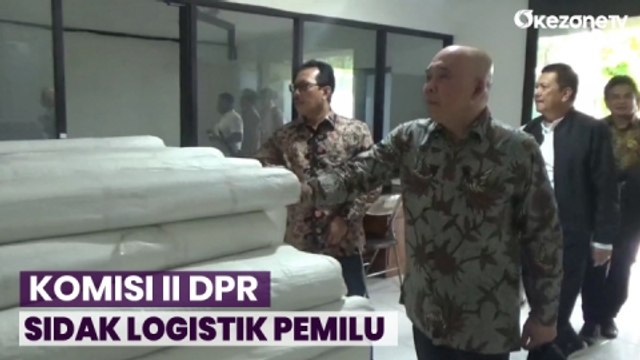 Komisi II DPR Sidak Logistik Pemilu di Gudang KPUD Sidoarjo, Ini Temuannya