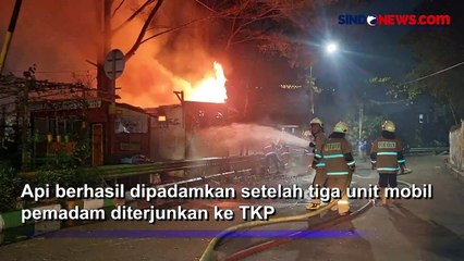 Api Hanguskan Gudang Penyimpanan Peralatan UPK Badan Air Pemprov DKI Jakarta