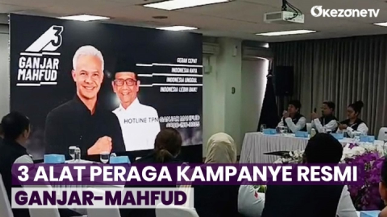 Ini 3 Alat Peraga Kampanye Ganjar - Mahfud yang Diluncurkan TPN di Kebun Sirih