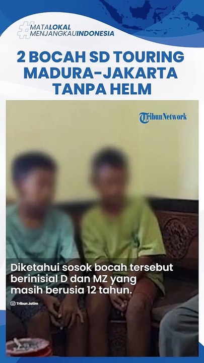 Aksi Nekat 2 Bocah SD Naik Motor Tanpa Helm dari Madura ke Jakarta Modal GPS, Ditilang di Semarang
