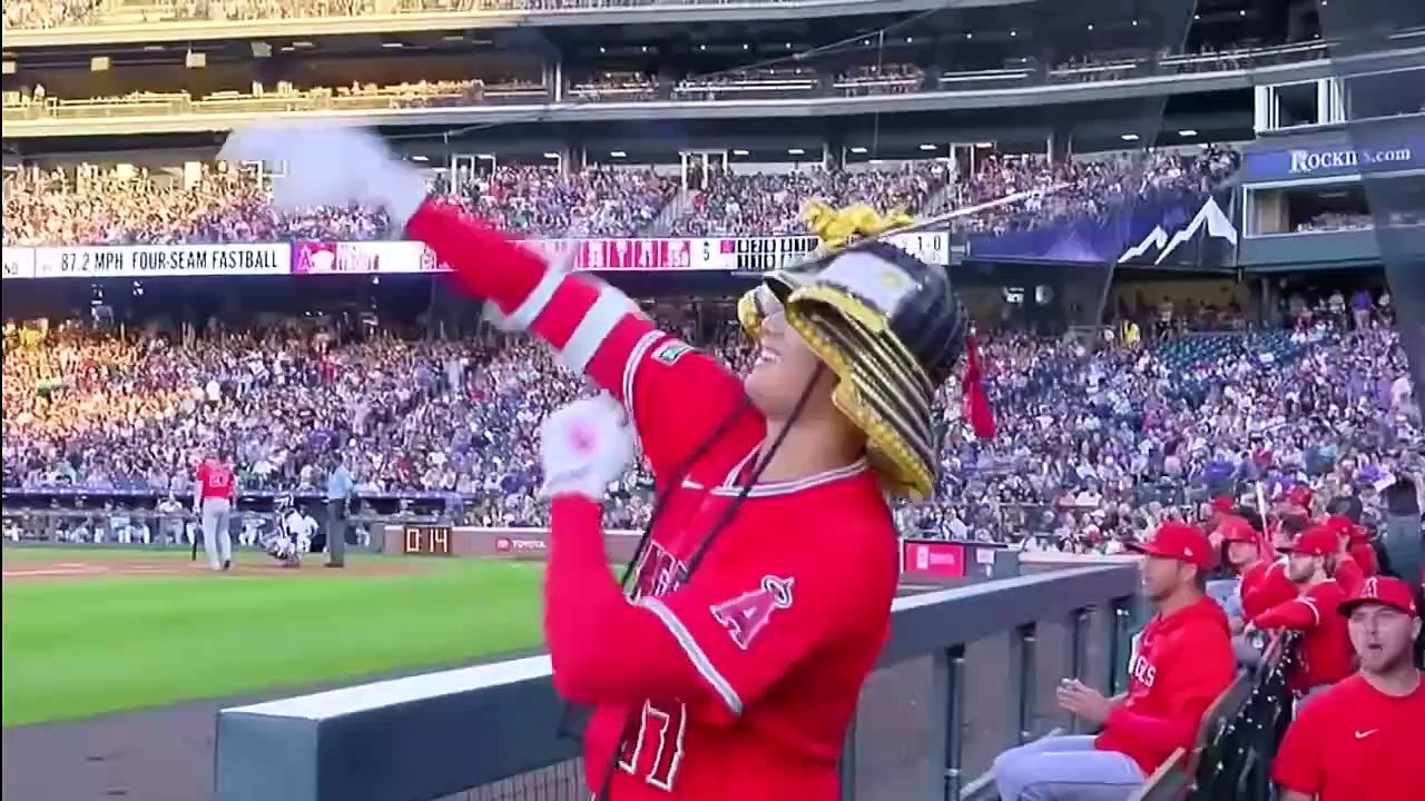 Shohei Ohtani 2023 25th Home Run Mike Trout, LA Angels mlb, 大谷翔平 2023 第25号 ホームラン トラウトと連続 野球
