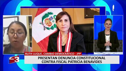 Ruth Luque: “Es inviable que Patricia Benavides continúe como fiscal de la Nación”