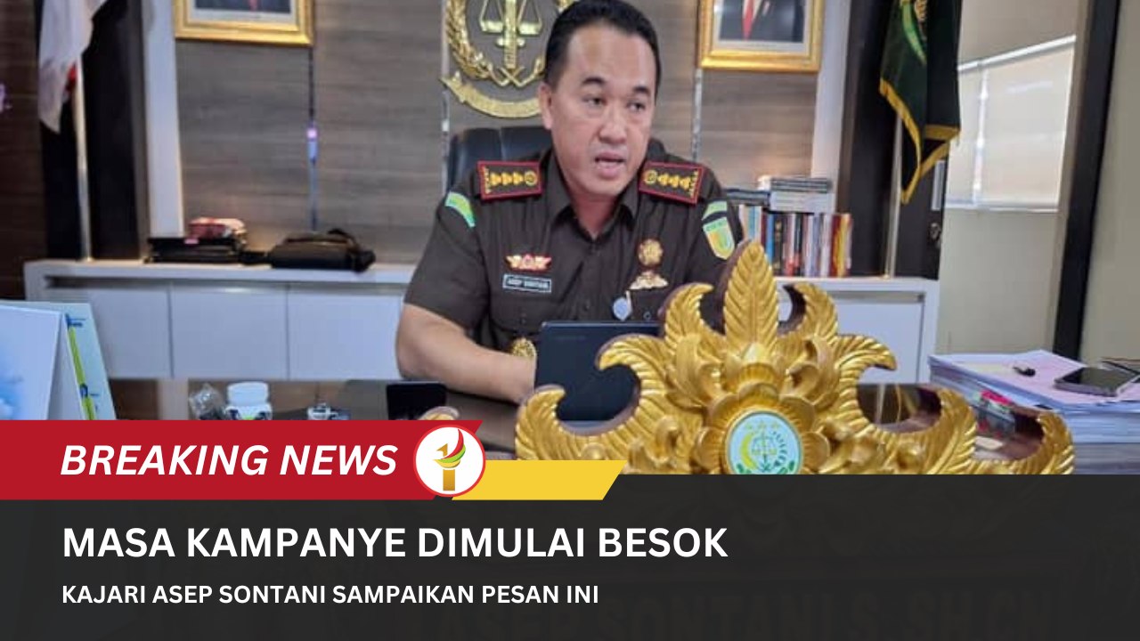 Masa Kampanye Dimulai Besok, Kajari Asep Sontani Sampaikan Pesan Ini