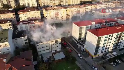 İstanbul'da iş yerinde korkutan yangın