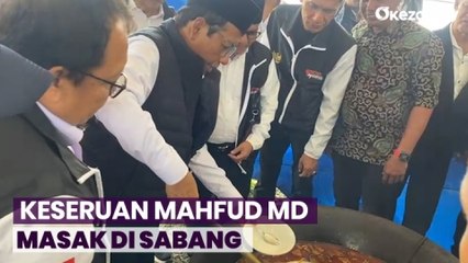 Usai Kampanye di Sabang, Mahfud MD Ikut Masak Kuah Beulangong