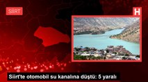 Siirt'te otomobil su kanalına düştü: 5 yaralı