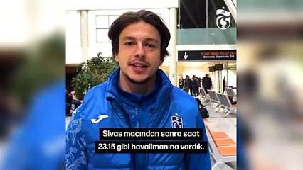 Trabzonsporlu oyunculardan havaalanı kantinine not!