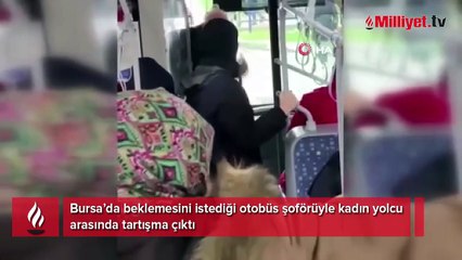 Otobüs şoförünü çıldırdı