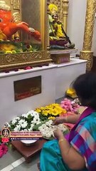 Naivedya Offering to Moolark Ganesh _ Ganeshotsav at the residence of Sadguru Aniruddha Bapu