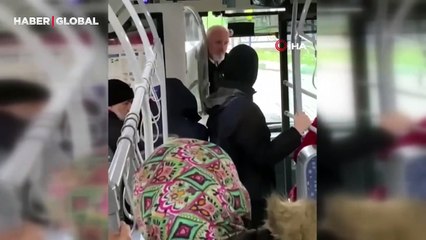 Otobüs şoförü sinirden çıldırdı!