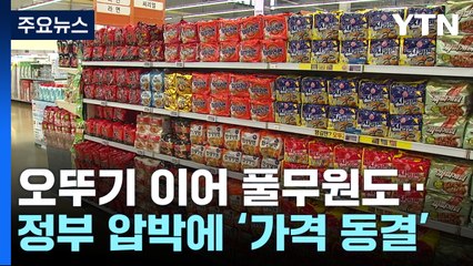 오뚜기 이어 풀무원도...정부 압박에 식품업계 '동결' / YTN