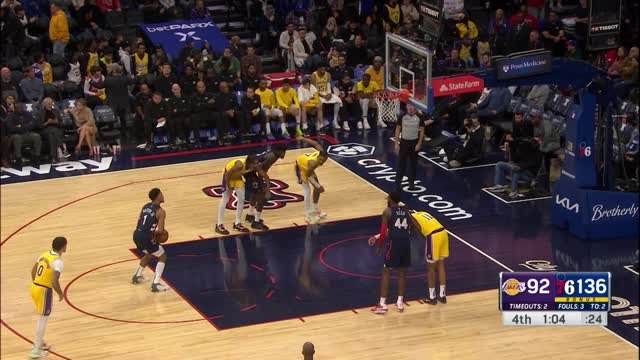 Bamba throws down nasty putback slam