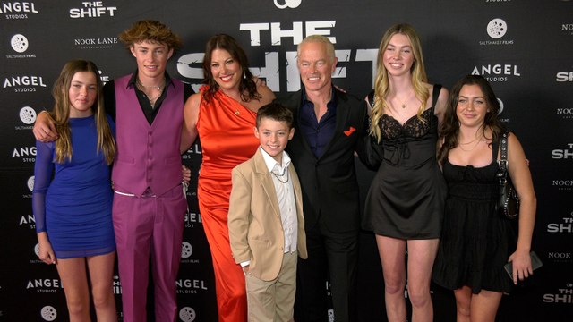 Neal McDonough The Shift Los Angeles Premiere Red Carpet with his Family