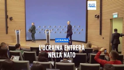 Video herunterladen: L'Ucraina diventerà un membro della Nato. Jens Stoltenberg conferma il sostegno a Kiev