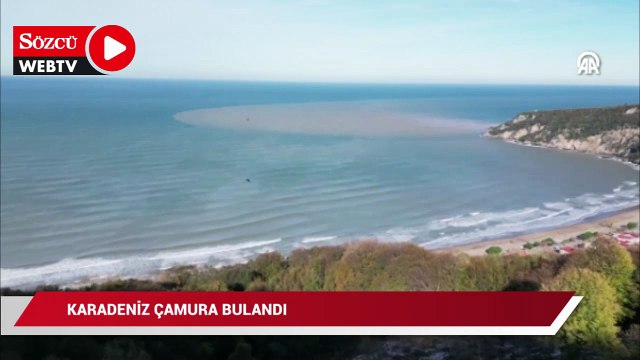 Bartın’da dikkat çeken manzara: Karadeniz çamura bulandı