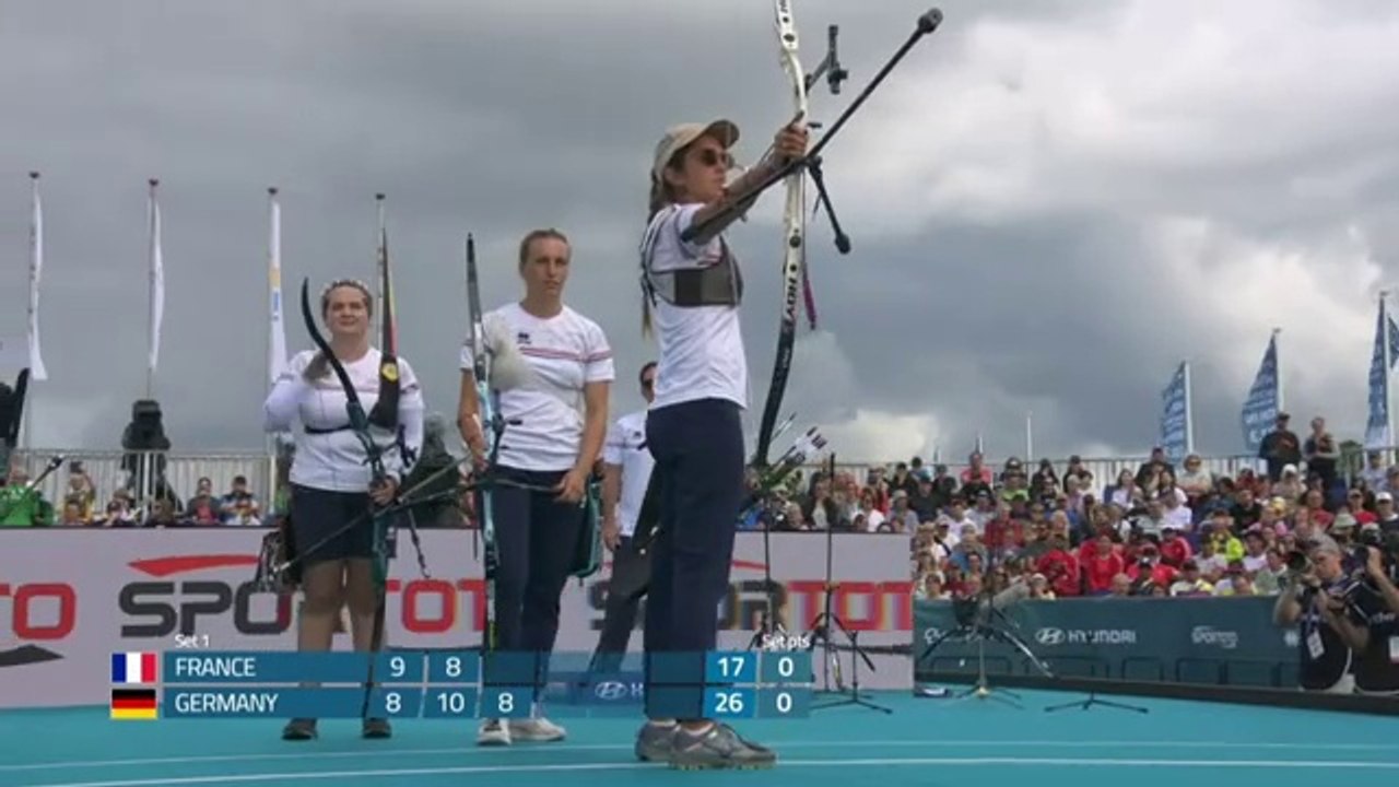 France v Germany – recurve women team gold - Berlin 2023 World Championships