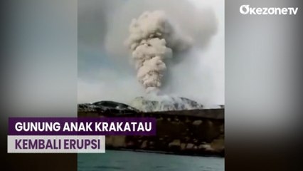 Gunung Anak Krakatau Kembali Erupsi, Masyarakat Diimbau Tak Beraktivitas dalam Radius 5 Km