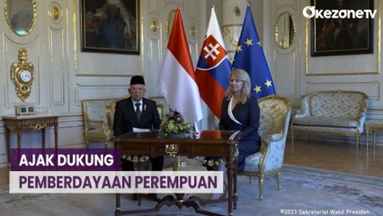 Wapres Ma'ruf Ajak Dukung Pemberdayaan Perempuan saat Bertemu Presiden Slovakia