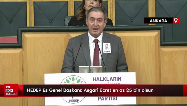 HEDEP Eş Genel Başkanı Tuncer Bakırhan'dan asgari ücret talebi