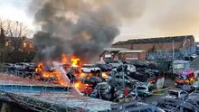 Fire breaks out at Preston scrap yard, Monday, Novembe 27, 2023