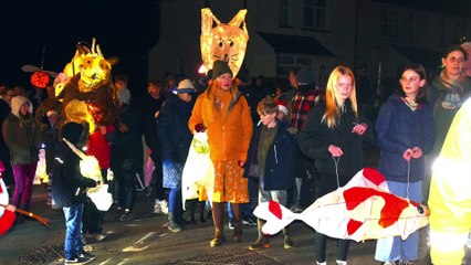 St Andrew's lantern parade in Ipplepen