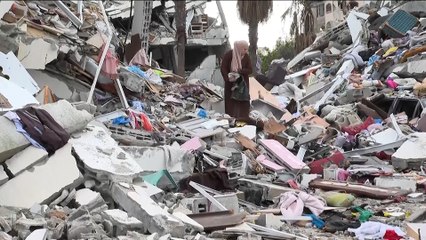 شاهد.. حجم الدمار بمدينة الزهراء بغزة وقصص العائدين إلى بيوتهم المدمرة