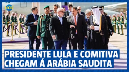 Lula e comitiva chegam à Arábia Saudita