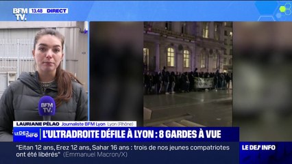 Download Video: Manifestation d'ultradroite interdite à Lyon: six hommes et deux femmes en garde à vue