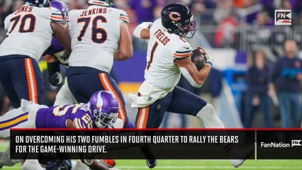 Justin Fields on Rallying Bears to 12-10 Win Over Vikings