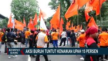 Demo di Depan Gedung Sate Bandung, Partai Buruh dan KSPI Tuntut Kenaikan Upah 15 Persen
