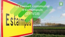 Les cinq points clés du conseil communal d’Estaimpuis (27/11/2023) en vidéo