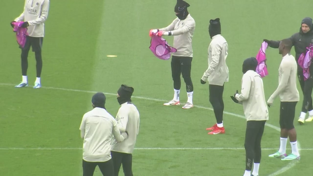 PSG train ahead of UEFA Champions League clash with Newcastle