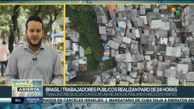 Brasil: Trabajadores públicos realizan paro de 24 horas