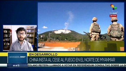 China insta al cese al fuego en el norte de Myanmar